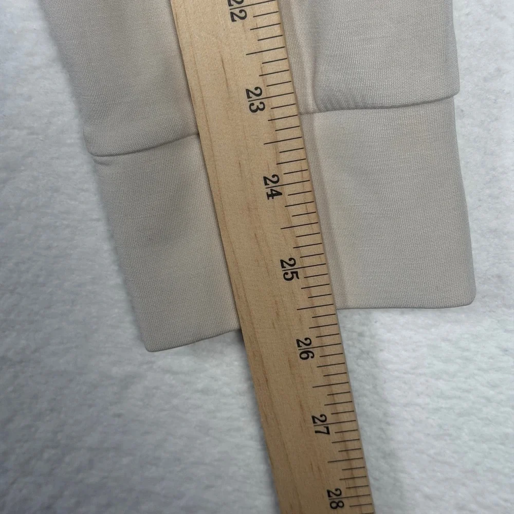 Member's Mark Mens Sandwash Quarter Zip Pullover Beige Cream Size‎ M Mock Neck